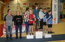 Le Podium du Tableau 1 du tour 5 du Grand Prix Jeunes